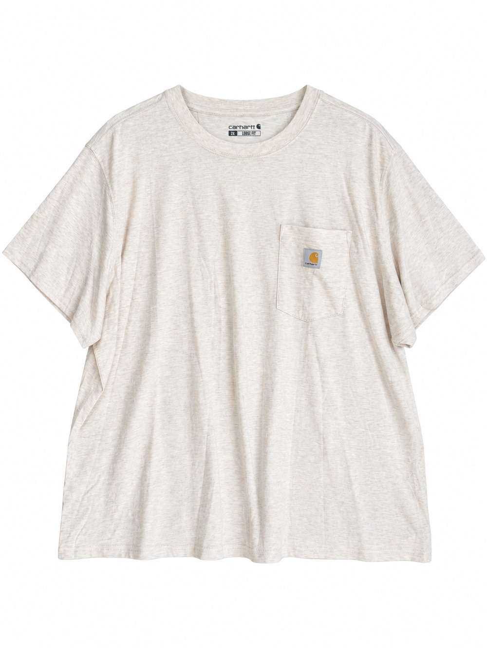 Carhartt Loose Fit Pocket T-Shirt Womens 2X Beige TK6122-W NWT